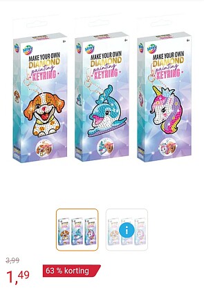 Maak je eigen Diamond Painting Sleutelhanger -63%