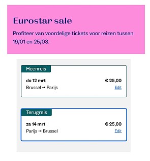 Eurostar sale