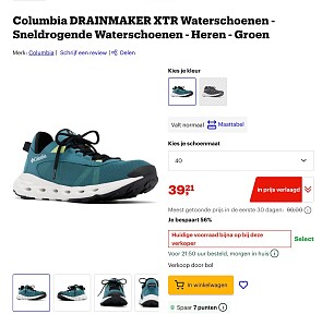 Waterschoenen maat 40 -56%