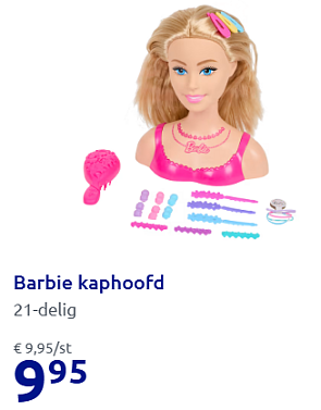 Barbie kaphoofd goedkoop bij Action 🎀