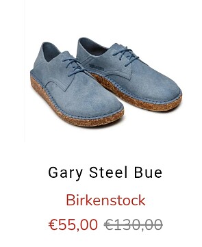 Birkenstocks aan 60% korting