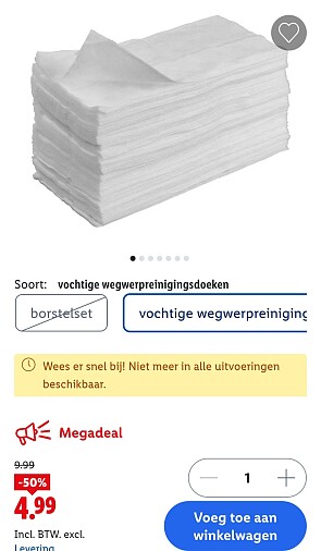 W5 vochtige doekjes -50%