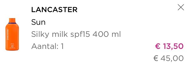 Lancaster Zonbeschermingsmelk -70%