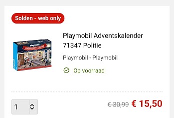 Adventskalender Politie museumdiefstal -50%