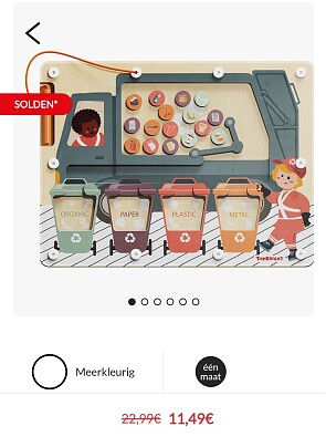 Magnetisch doolhof Afval sorteren -50%