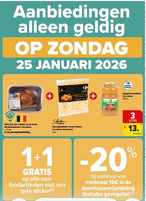 Aanbiedingen op zondag 25/1 bij Carrefour hyper
