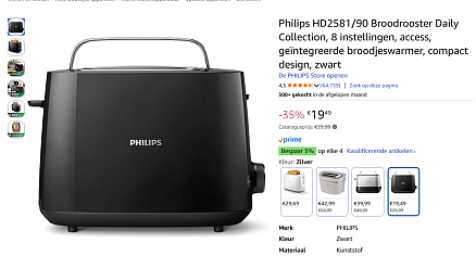 Philips HD2581/90 Broodrooster Daily Collection