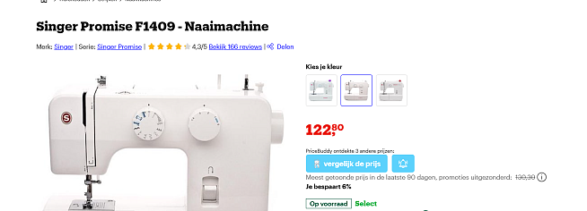 Singer Promise F1409 - Naaimachine