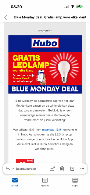 Led lamp Hubo Aarschot