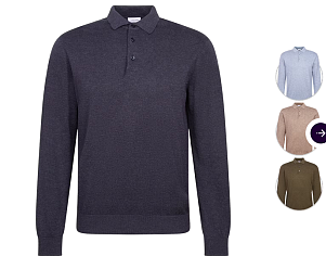 Seidensticker Gebreide Polo-Pullover | Heren