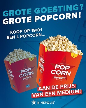 Kinepolis actie popcorndag🍿