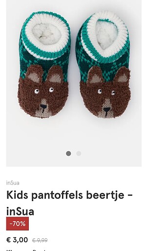 Kids pantoffels beertje inSua -70%
