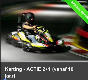 2 + 1 kart sessies voor éénzelfde rijder bij Area53 Mortsel