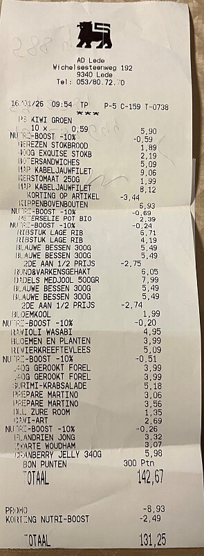 Kabeljauwfilet in promo, blauwe bessen in promo