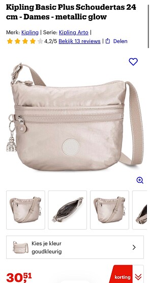 Kipling Arto Schoudertas