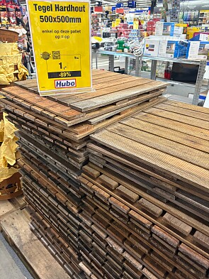 Tegels hardhout -89%