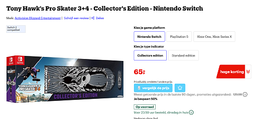 GAMERS! Tony Hawk's Pro Skater 3+4 - Collector's Edition! - Nintendo Switch