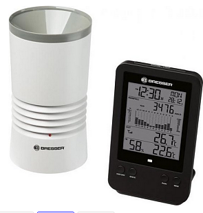 Bresser Weerstation - Basisstation voor Bresser Regenmeter - Zwart