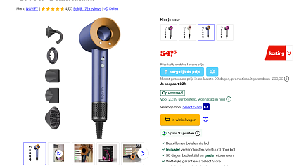 NOVIFY® Fohn - Fohnborstel met 82% korting