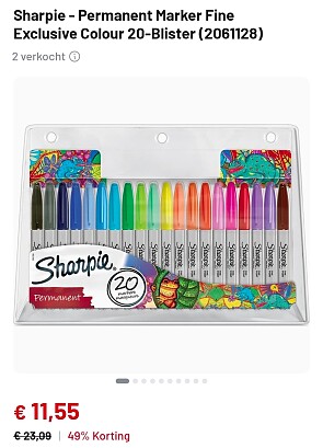 Sharpie Permanent Markers 20 stuks
