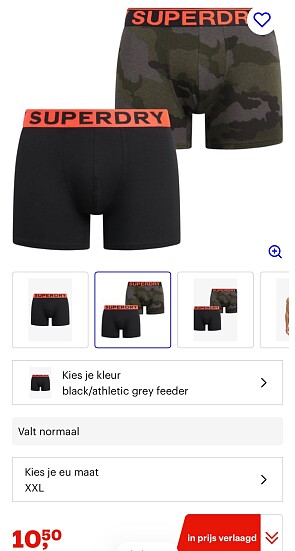 Superdry boxershorts 2 pack -70%