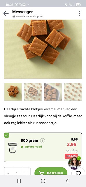 Verschillende kortingen bij de notenshop