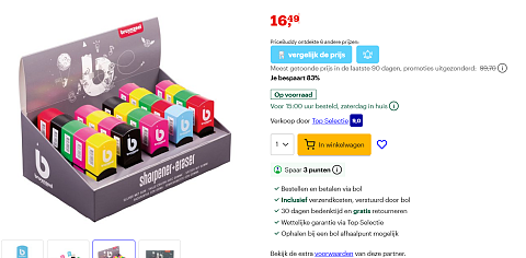 ! Super deal! Bruynzeel slijper met gom met 83% korting!