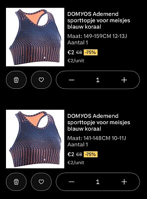 Domyos sporttopjes kids -75%