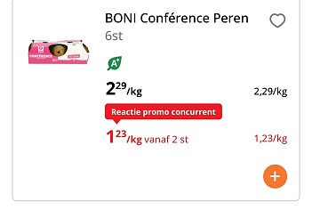 Boni conference peren 6 st goedkoper
