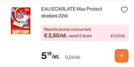 Eau ecarlette Max protect doekjes -50%