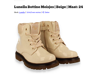Lunella bottine meisjes 70% korting in twee maten verkrijgbaar