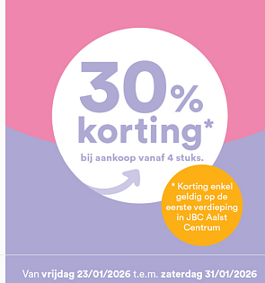 -30% op tweedehands kinderkleding bij JBC Op-Nieuw