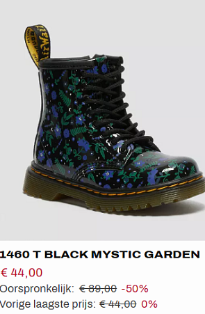 Tot 50% + 10% extra bij Dr Martens