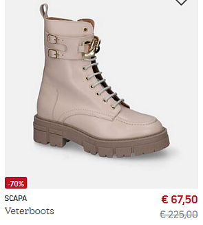 70% korting op Scapa veterboots