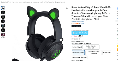 Gamen in stijl met Razer Kraken Kitty V2 Pro Headset