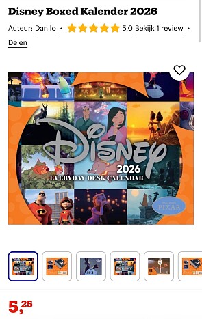 Kalenders Disney, Porsche & BMW motoren 2026