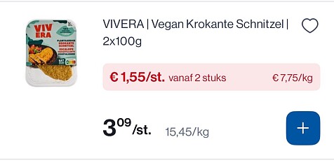 Vivera vegan producten -50%