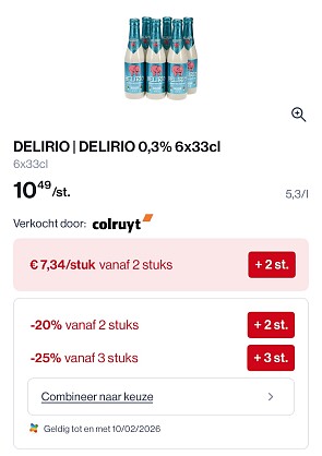 Delirio en vicaris alcohol free in promo