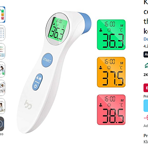 Koortsthermometer 9.99€ elders 24.99€