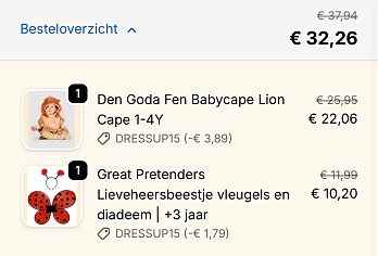 Kortingscode de gele flamingo carnaval