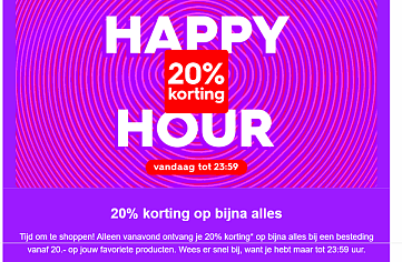 -20% op (bijna) alles bij HEMA - enkel vanavond