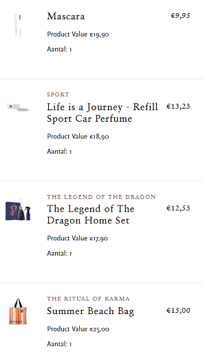 5 euro extra korting bovenop de sale bij Rituals