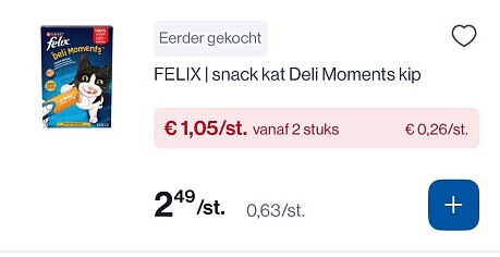 Felix kattensnacks -50%