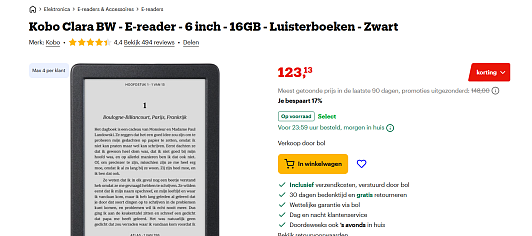 Kobo Clara BW - E-reader