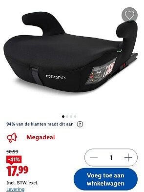 Zitverhoger auto Boost Isofix -41%