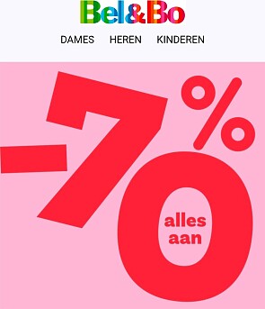 Alle solden -70% bij Bel & Bo