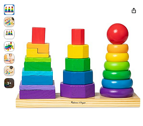 Melissa & Doug geometrische stapelaar €6,09