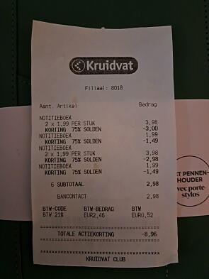 -75% op gele sticker met je kaart