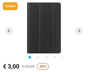 Essentiel-B | Draaibare bookcover voor Galaxy Tab A7 Zwart voor €3