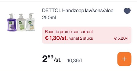 Dettol handzeep -50%